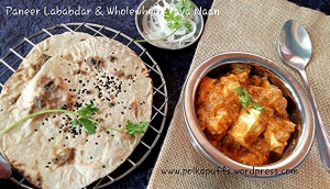 Paneer lababdar recipe How to make restaurant style paneer lababdar Tava naan recipe Wholewheat Tava naan recipe Easy recipe for naan Indian flatbreads Indian food Indian recipes 