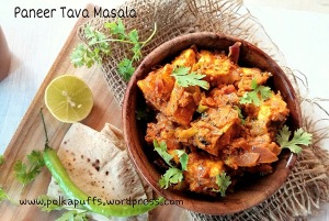 Paneer tava masala recipe How to make paneer tava masala Vegetarian Indian recipes Paneer recipes PolkaPuff recipe