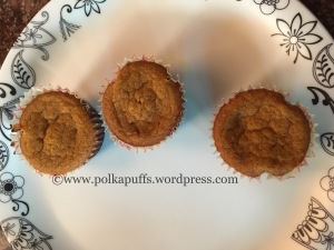 Eggless cinnamon sugar pumpkin muffins Polkapuffs recipe Eggless vegan muffins