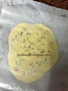 Rose and Pistachio cookies Polkapuffs recipes Christmas baking Christmas cookies Rose and Pistachio shortbread cookie recipe Eggless shortbread cookie recipe