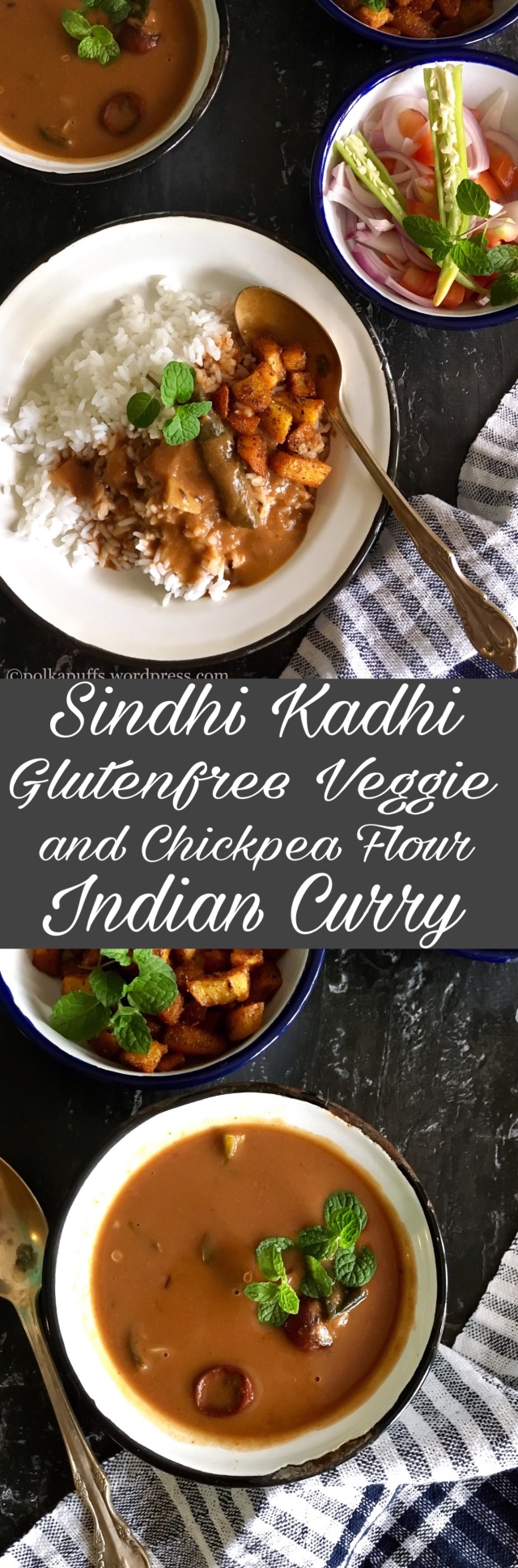 Sindhi Kadhi | Gluten free Veggie and Chick pea Flour Indian Curry