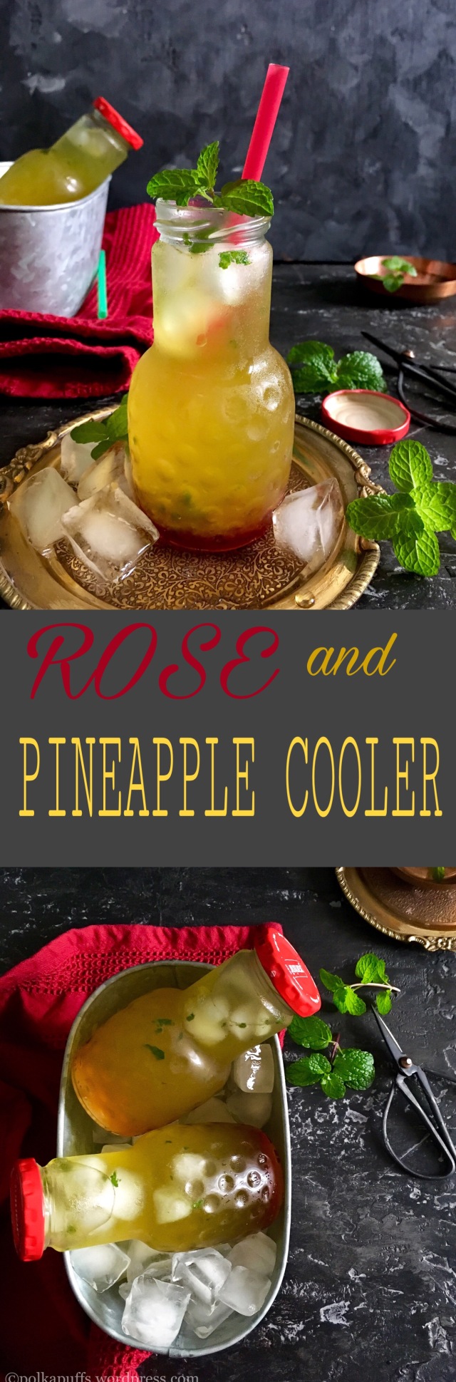 Rose and Pineapple Cooler | Vegan